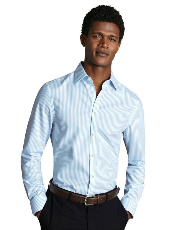 チャールズティリット メンズ トップス シャツ オックスフォード Charles Tyrwhitt NonIron Royal Oxford Shirt Sky Blue ブルー
