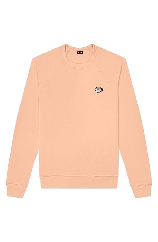 ダリックス メンズ アウター パーカー・スウェット シャツ キャップ フリース Dalix Cappuccino Fleece Sweatshirt Peach ピーチ