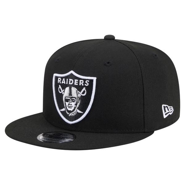 ニューエラ メンズ アクセサリー 帽子 Mens New Era Black Las Vegas Raiders 9FIFTY Snapback Hat Black ブラック