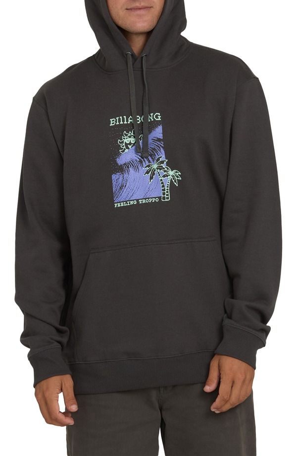 ビラボン メンズ アウター パーカー・スウェット ショートパンツ グラフィック Billabong Shortsands Graphic Hoodie Raven