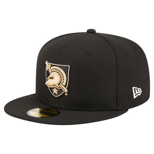 ニューエラ メンズ アクセサリー 帽子 Mens New Era Black Army Blacknights 59FIFTY Fitted Hat Black ブラック