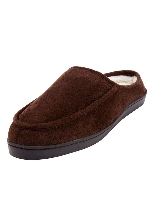 キングサイズ メンズ シューズ サンダル スエード KingSize Microsuede Clog Slippers Brown ブラウン