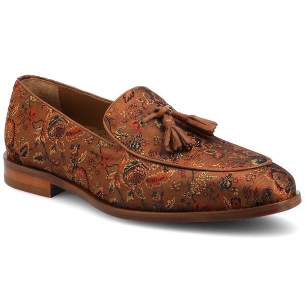 タフト メンズ シューズ スリッポン・ローファー TAFT Mens Tommy Tasseloafer Duskwood Floral