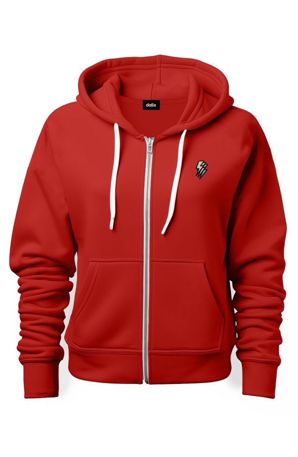 ダリックス メンズ アウター パーカー・スウェット Dalix Lightning Bolt Zip Hoodie Red レッド