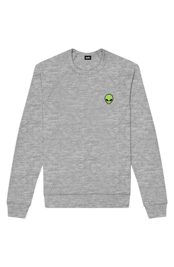 ダリックス メンズ アウター パーカー・スウェット シャツ フリース Dalix Alien Fleece Sweatshirt Athletic Heather ヘザー