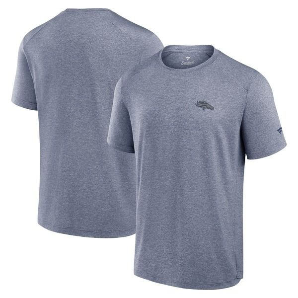 ファナティクス シグネチャー メンズ トップス Tシャツ Mens Fanaticsignature Navy Denver Broncos Front Office Tech TShirt Navy