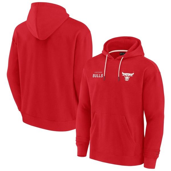 ファナティクス シグネチャー レディース アウター パーカー・スウェット フリース Unisex Fanaticsignatu red Chicago Bulls Elementsuper Soft