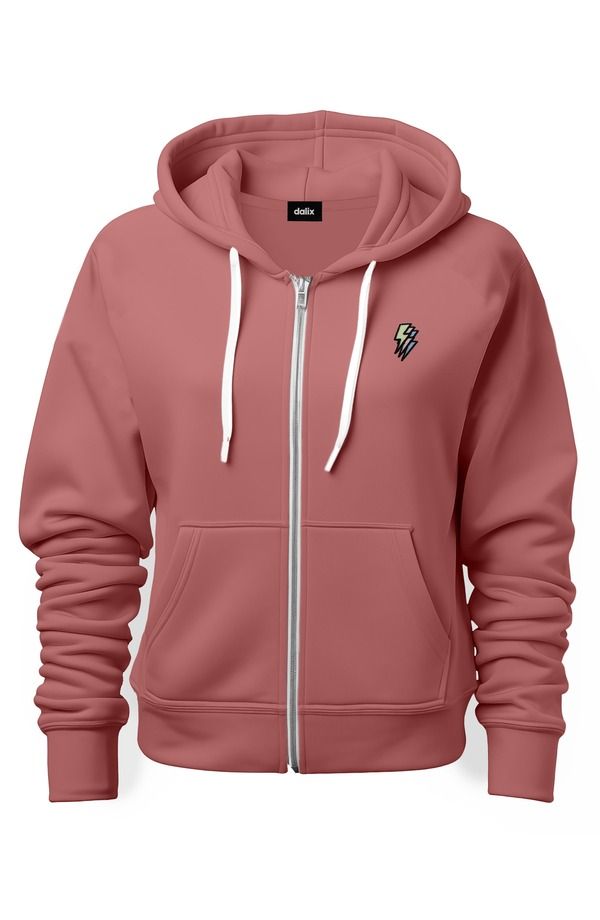 ダリックス メンズ アウター パーカー・スウェット Dalix Lightning Bolt Zip Hoodie Mauve
