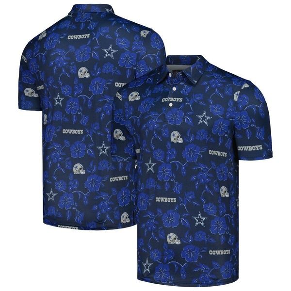 レインスプーナー メンズ トップス ポロシャツ Mens Reyn Spooner Navy Dallas Cowboys Pua Performance Polo Navy ネイビー