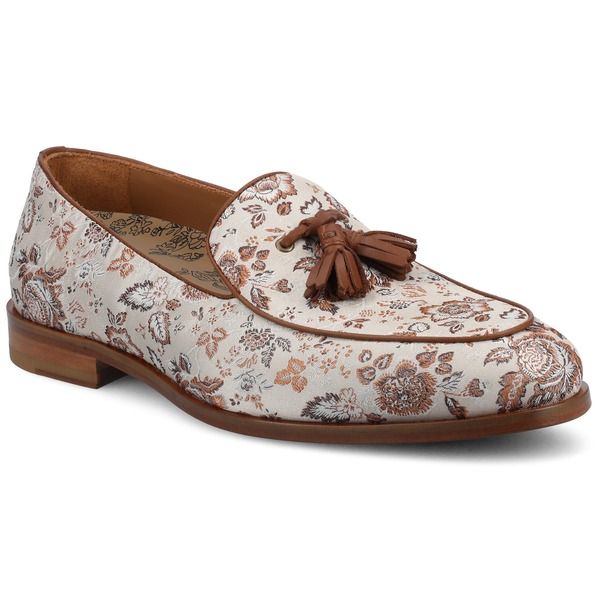 タフト メンズ シューズ スリッポン・ローファー TAFT Mens Tommy Tasseloafer Light Floral