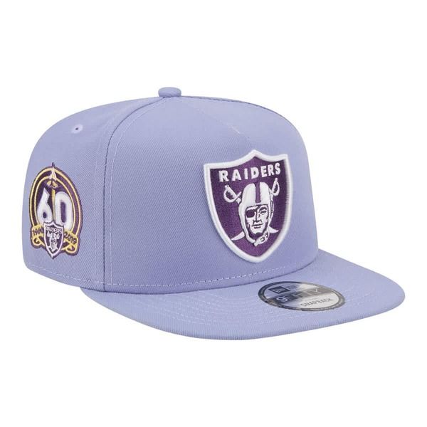 ニューエラ メンズ アクセサリー 帽子 Mens New Era Lavender Las Vegas Raiders Bloom AFrame 9FIFTY Snapback Hat Lavende