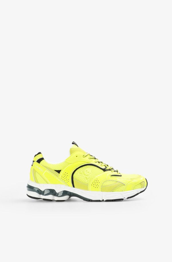 スカルパーズ メンズ シューズ スニーカー Scalpers Throne Sneakers Yellow Fluor イエロー