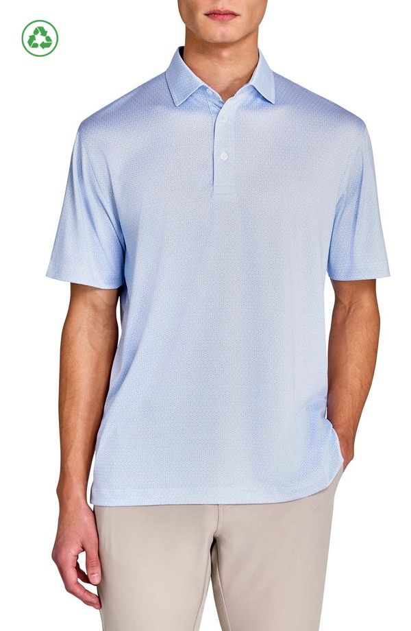 コンストラクト メンズ トップス ポロシャツ レギュラーフィット CONSTRUCT Regular Fit Flower Chain Recycled Performance Golf Polo W