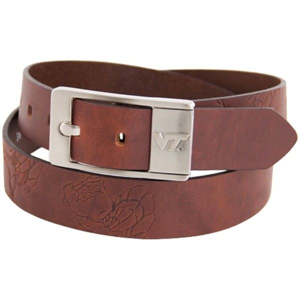 イーグルスウィングス メンズ アクセサリー ベルト レザー EAGLES WINGS Virginia Techokies Brandish Leather Belt Brown ブラウン