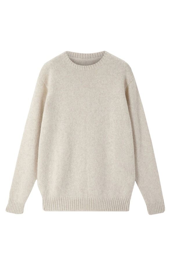 フォルテラ メンズ アウター パーカー・スウェット クルーネック セーター Fortelalpaca Crew Neck Sweater Camel キャメル