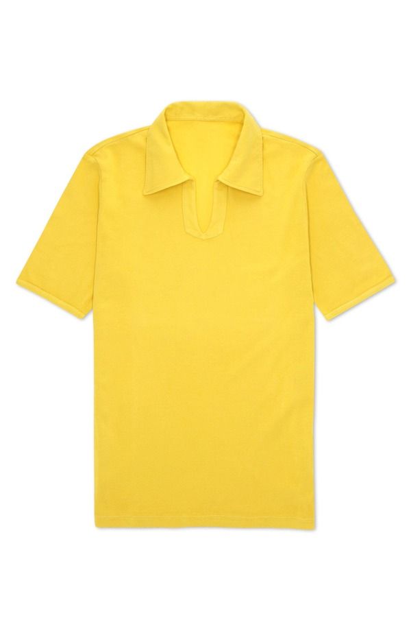 フォルテラ メンズ トップス ポロシャツ グース Fortela Goose Short Sleeve Polo Yellow イエロー
