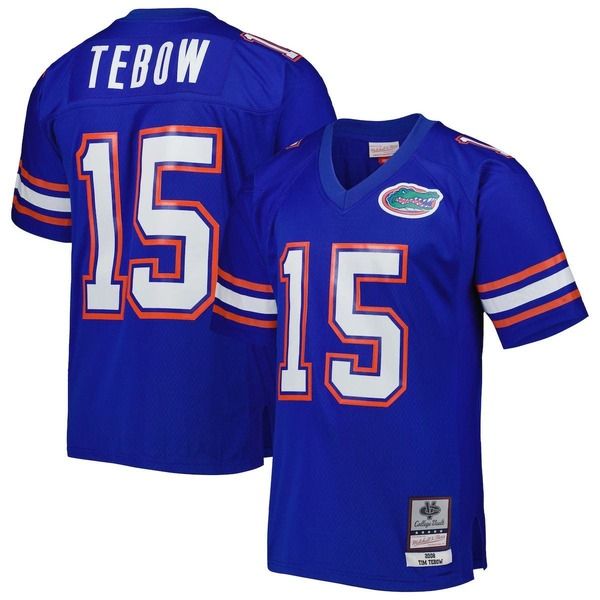 ミッチェルネス メンズ トップス シャツ トール ジャージー Mens Mitchell Ness Tim Tebow Royal Florida Gators Big Tallegacy Jerse