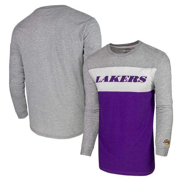 スタジアムエッセンシャルズ レディース アウター パーカー・スウェット Tシャツ Stadium Essentials Unisex Heather Gray Los Angeles Lakers L