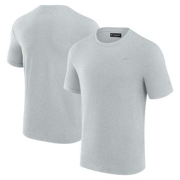 ファナティクス シグネチャー メンズ トップス Tシャツ Mens Fanaticsignature Gray Los Angeles Chargers Modal Short Sleeve TShi
