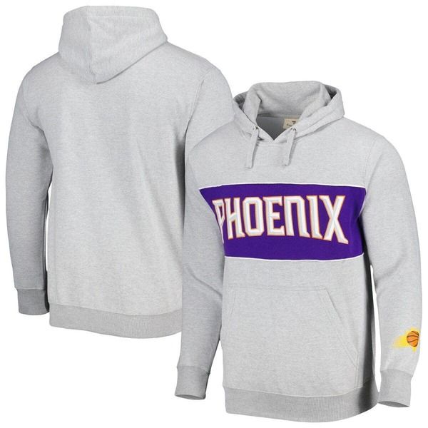 ファナティクス メンズ アウター パーカー・スウェット パイル Mens Fanatics Branded Heather Gray Phoenix Suns Wordmark French Terr