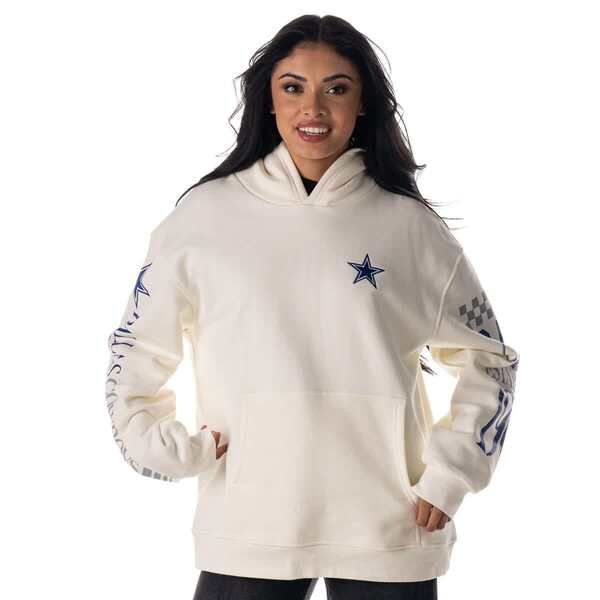 ザワイルドコレクティブ レディース アウター パーカー・スウェット フリース グラフィック Unisex The Wild Collective White Dallas Cowboystacked