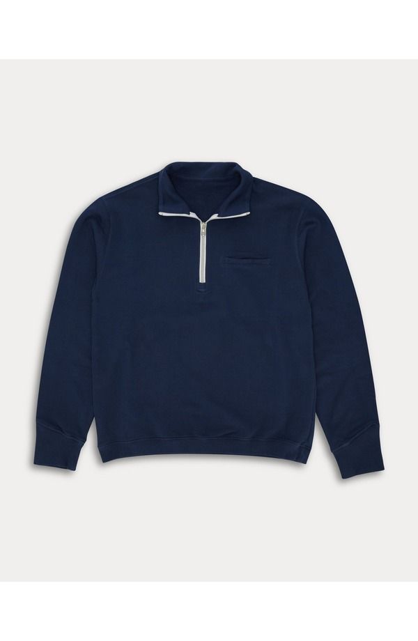 フォルテラ メンズ アウター パーカー・スウェット シャツ ジャージー Fortela Princeton Jersey Sweatshirt Indigo インディゴ