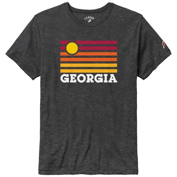 リーグカレッジエイトウェア メンズ トップス Tシャツ Mens League Collegiate Wear Heather Charcoal Georgia Bulldogs Hyper Loca