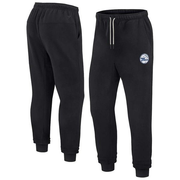 ファナティクス シグネチャー レディース ボトムス カジュアルパンツ フリース Unisex Fanaticsignature Black Philadelphia 76ers Elementsupe