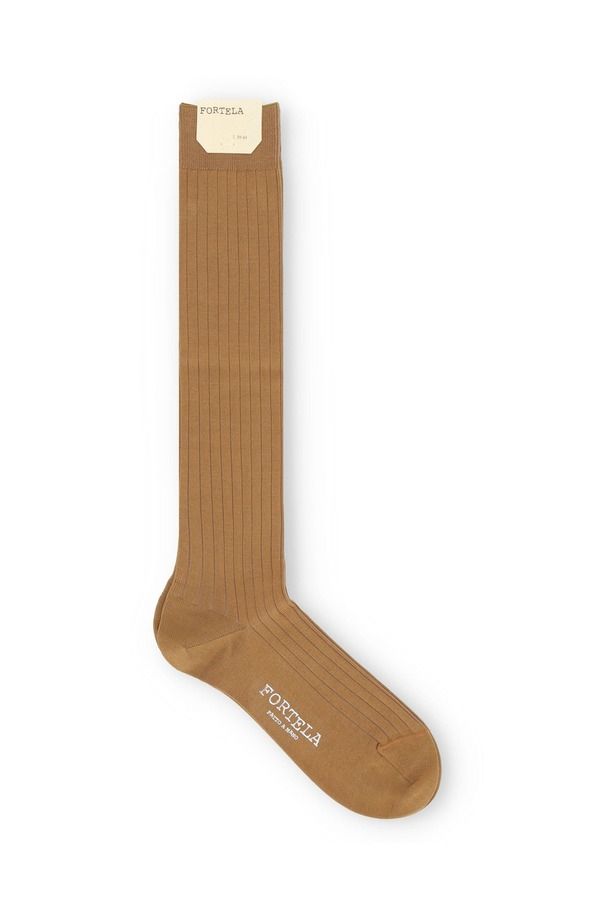 フォルテラ メンズ アンダーウェア 靴下 Fortela Filo Di 2Calzini Socks Light Brown ブラウン