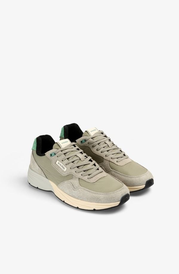 スカルパーズ メンズ シューズ スニーカー スエード コントラスト Scalpers Contrasting Suede Sneaker Khaki カーキ 36,270円