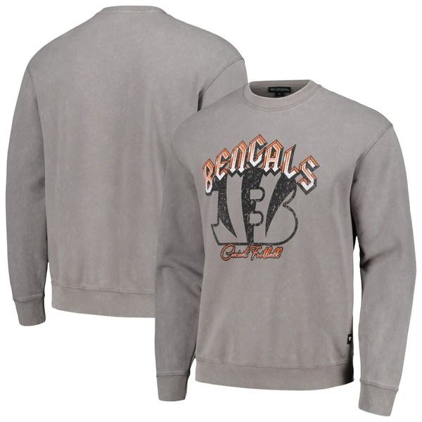 ザワイルドコレクティブ レディース アウター パーカー・スウェット シャツ Unisex The Wild Collective Gray Cincinnati Bengals Distressed