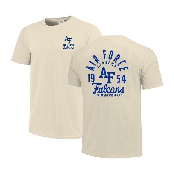 イメージワン メンズ トップス Tシャツ オーバーレイ IMAGE ONE Mens Cream Air Force Falcons Comfort Colors Mascot Overlay TSh