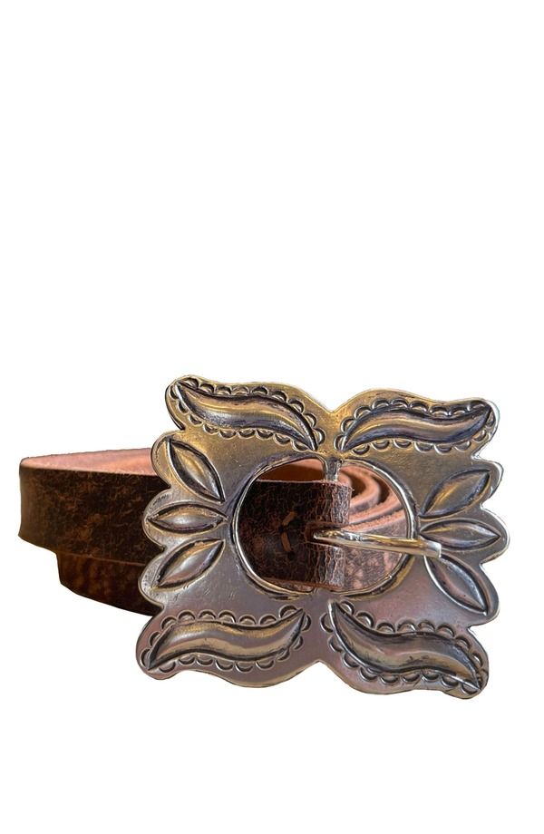 フォルテラ メンズ アクセサリー ベルト レザー Fortela Butterfly Leather Belt Brown ブラウン