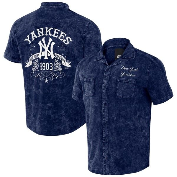 ダリウス・ラッカー コレクション バイ ファナティクス メンズ トップス シャツ デニム Mens Darius Rucker Collection by Fanatics Navy New York