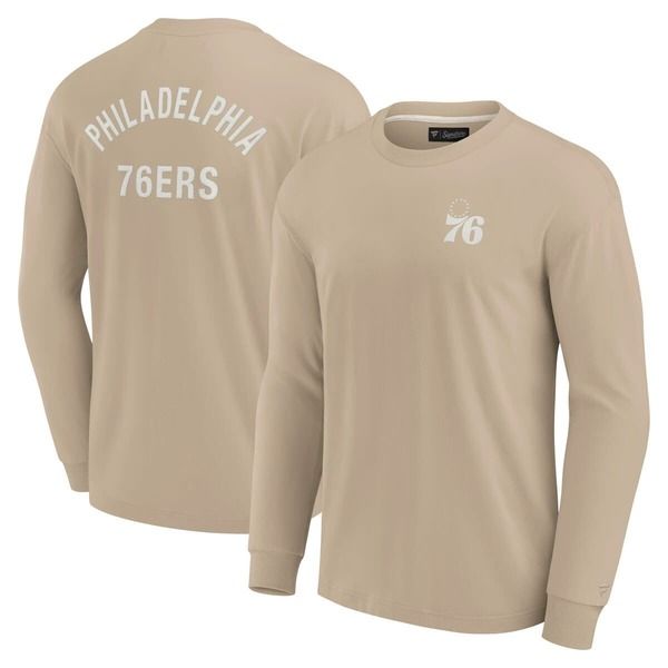 ファナティクス シグネチャー レディース アウター パーカー・スウェット Tシャツ Unisex Fanaticsignature Khaki Philadelphia 76ers Elementsu