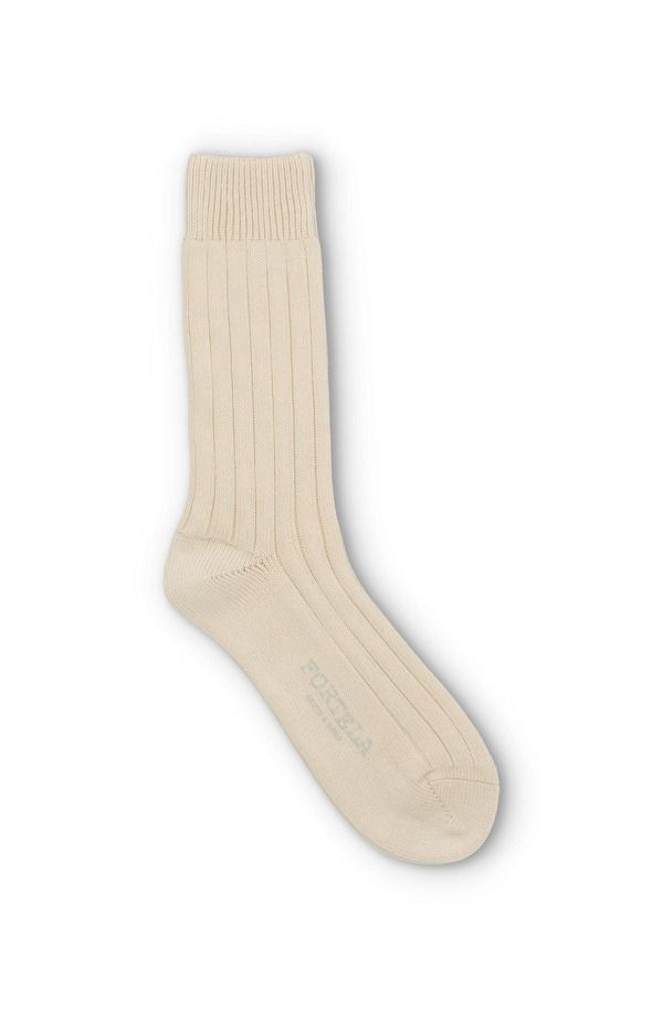 フォルテラ メンズ アンダーウェア 靴下 Fortela Hill Wide Rib Socks Cream クリーム