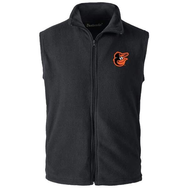 ダンブルック メンズ アウター ベスト MensDunbrooke Black Baltimore Orioles FullZip Vest Black ブラック