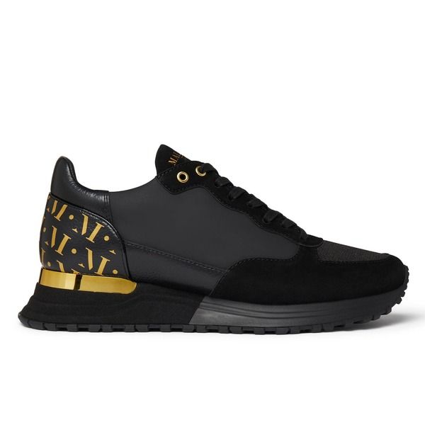 マレット メンズ シューズ スニーカー MALLET Popham Luxe Glossneakers Black Gold ブラック