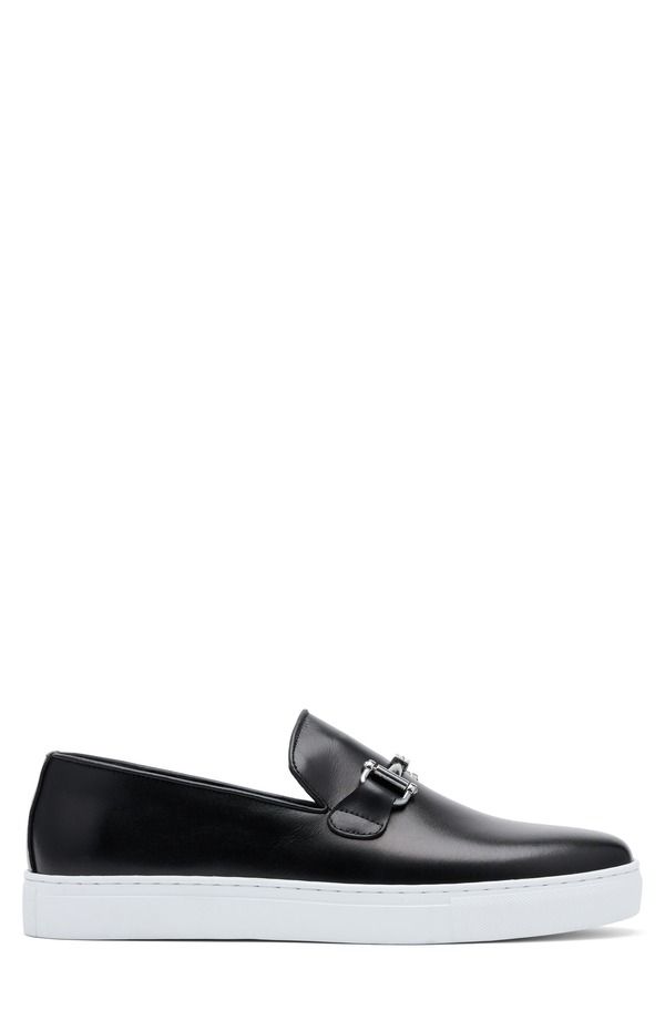 マークノーラン メンズ シューズ スリッポン・ローファー MARC NOLAN Boardwalk Bit Loafer Black ブラック
