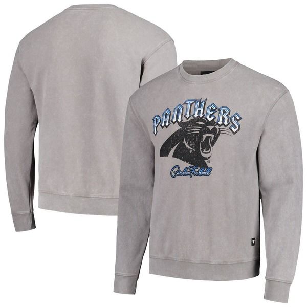 ザワイルドコレクティブ レディース アウター パーカー・スウェット シャツ Unisex The Wild Collective Gray Carolina Panthers Distressed P