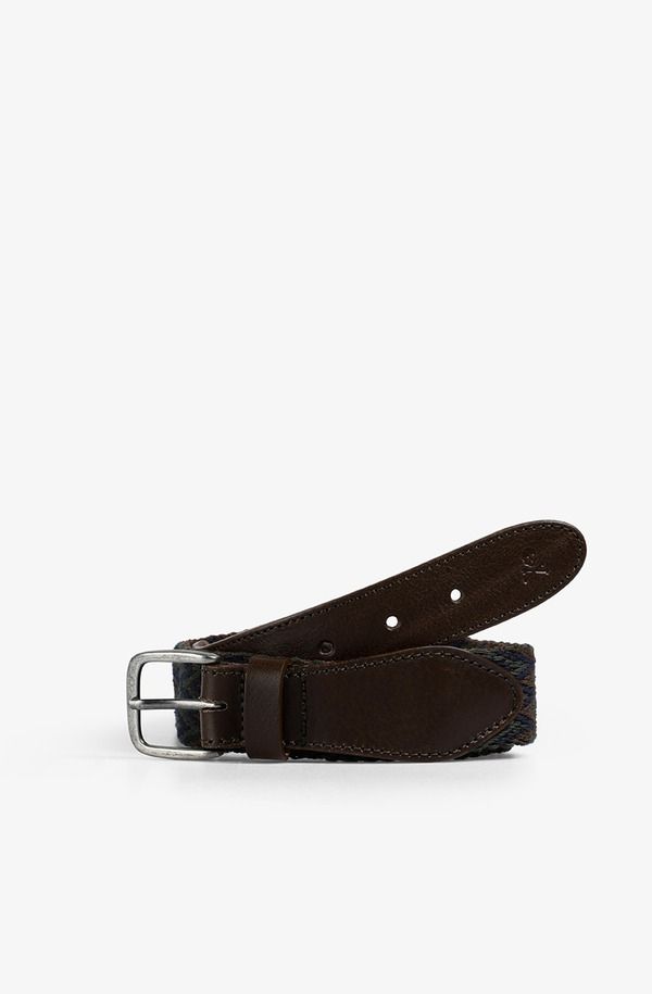 スカルパーズ メンズ アクセサリー ベルト Scalperstripes Zigzag Belt Brown ブラウン