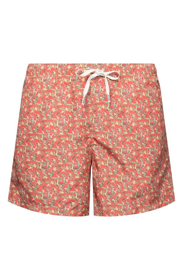 エトン メンズ 水着 ハーフパンツ・ショーツ プリント Eton Banana Print Swim Trunks Pink Red レッド