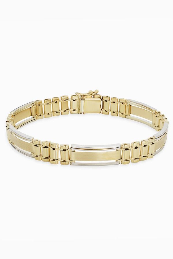 オラディナ メンズ アクセサリー ブレスレット・バングル・アンクレット Oradina 10K Two Tone Gold Bogart Bracelet 10K TwoTone Gold ゴールド