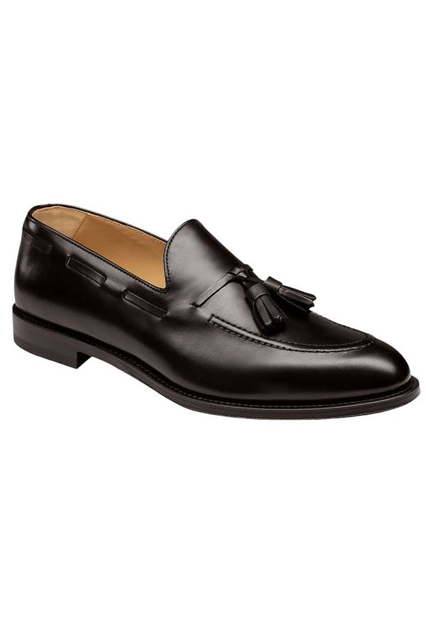 チャールズティリット メンズ シューズ レザー ローファー Charles Tyrwhitt Leather Tasseloafer Black ブラック