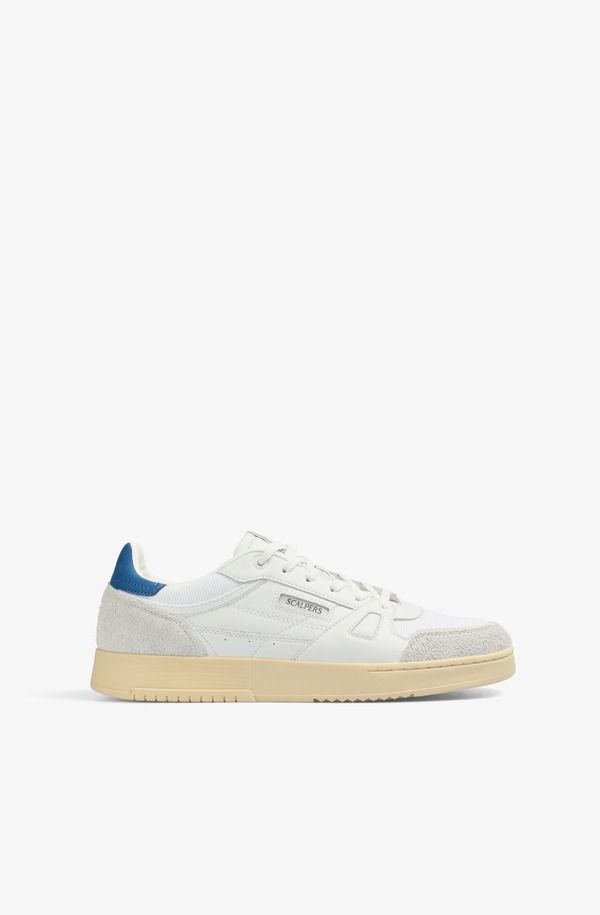 スカルパーズ メンズ シューズ スニーカー Scalpers Tennis Milesneakers White Blue ホワイト