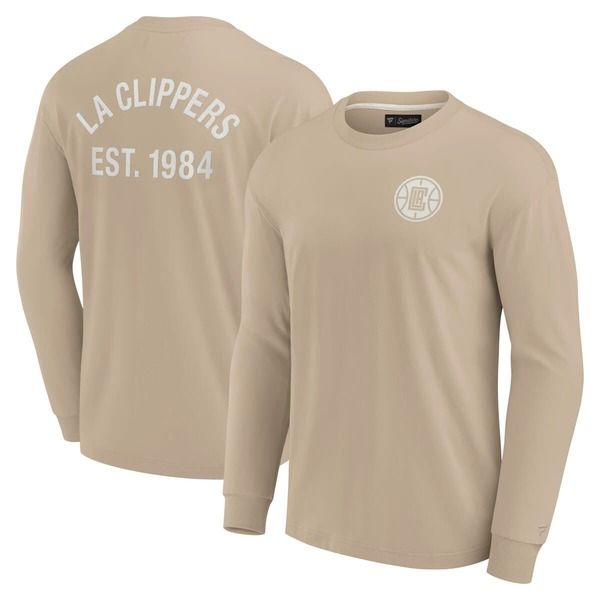 ファナティクス シグネチャー レディース アウター パーカー・スウェット Tシャツ Unisex Fanaticsignature Khaki LA Clippers Elementsuper Sof