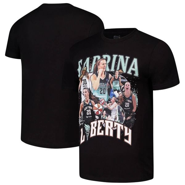 スタジアムエッセンシャルズ レディース トップス シャツ Unisex Stadium Essentialsabrina Ionescu Black New York Liberty 2024 Cro