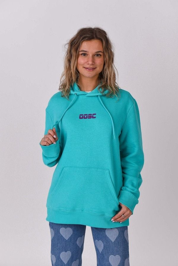 オースク レディース アウター パーカー・スウェット RetroOSC Hoodie Aqua アクア