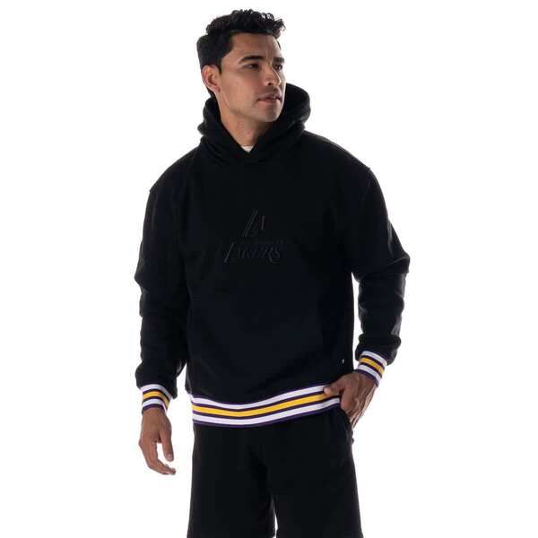 ザワイルドコレクティブ レディース アウター パーカー・スウェット Unisex The Wild Collective Black Los Angeles Lakers Custom Rib Ton