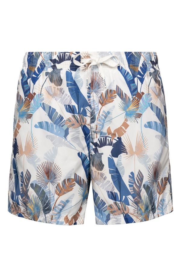 エトン メンズ 水着 ハーフパンツ・ショーツ プリント Eton Leaf Print Swim Trunks Medium Blue ブルー 44,880円